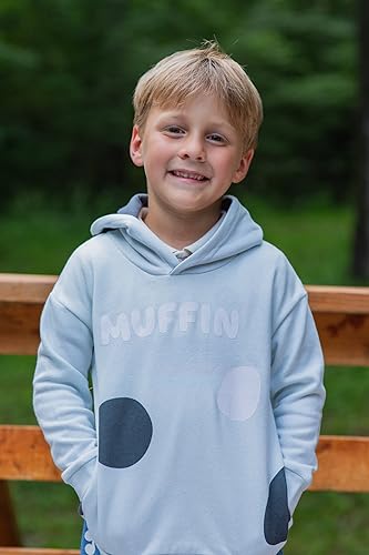 Bluey Bingo Little Boys Fleece Matching Family Pullover Hoodie 6