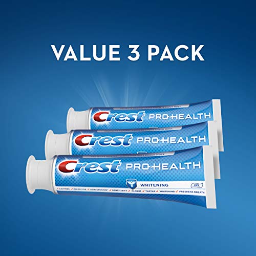 Crest Pro-Health Whitening Gel Toothpaste, 4.6 oz, 3 Count, Triple