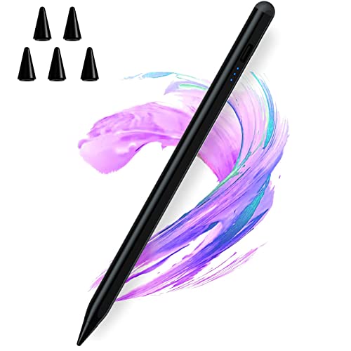 Stylus Pen for iPad with Palm Rejection,5 Extra Tips,Tilt Sensitive for iPad Pencil Compatible (2018-2023) for iPad 10th/9th/8th/7th/6th,Pro 11/12.9 in,for iPad Air 5th/4th/3rd,for iPad Mini 6/5