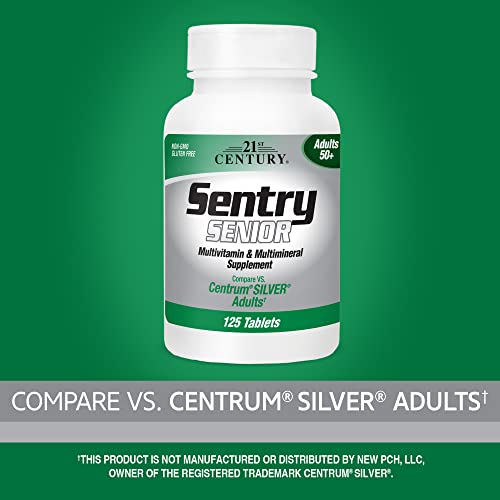 21st Century Sentry Senior Tablets, 125-Count (22390)