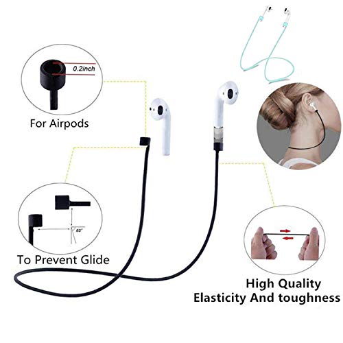 meiyasy Case Cover is Compatible with Apple Airpods Pro, with Carabiner, 2 Pack Protective Silicone Cover Accessories for Airpods Pro Case (Black and Red)