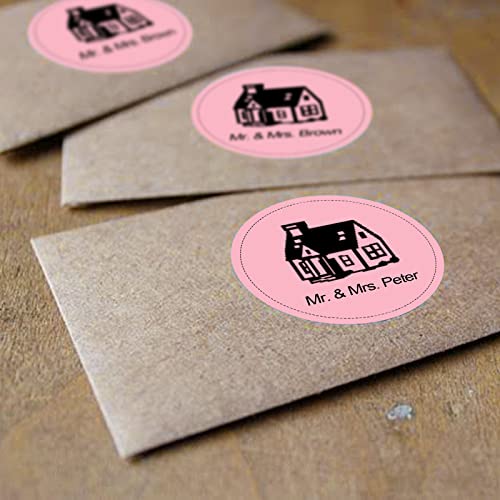 Anylabel 2" Pink Circle Direct Thermal Labels, Self-Adhesive Round Direct Thermal Stickers, Multi-Purpose Roll Sticker Labels for DIY Logo Brand Design, QR Code, Name Tag(1 Roll, 750 Labels)