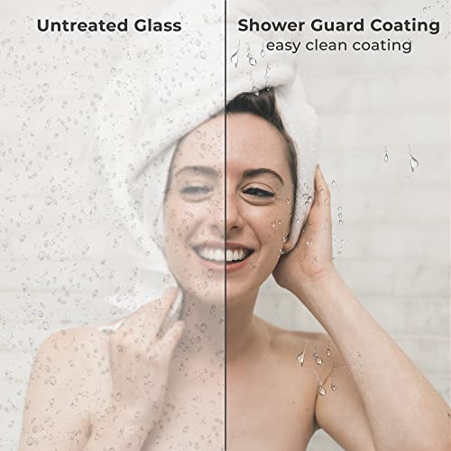 Custom Glass Shower Door Ravello Series 3/8" Thick for Bathroom - Cut to Size Frameless Double Hinge Swing Shower Door with Glass Protection and Chrome Hardware by Fab Glass and Mirror