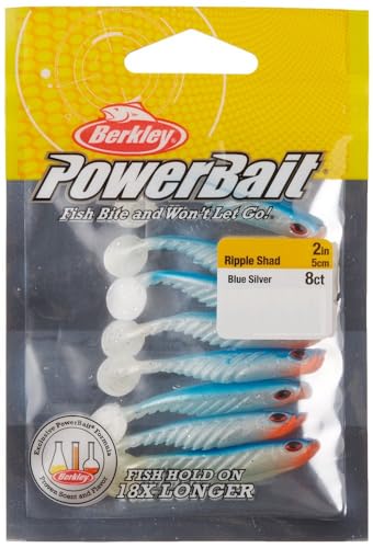 Berkley PowerBait Ripple Shad Fishing Soft Bait, HD Red Belly Goby, 3"