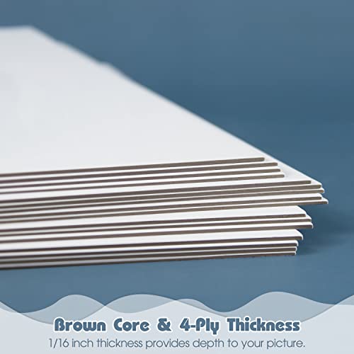 Golden State Art, 16x20 White Backing Board, Backer Boards for Frame, Picture (10 Pack)