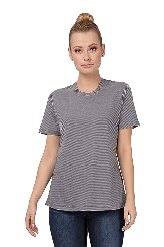 Chef Works Women's Striped T-Shirt, Grey, X-Small