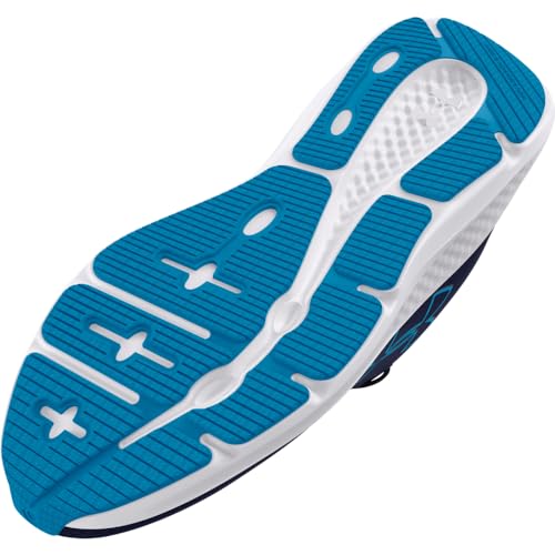 Under Armour Women's Charged Pursuit 3 Big Logo, (101) White/Halo Gray/Pink Fizz, 5.5, US