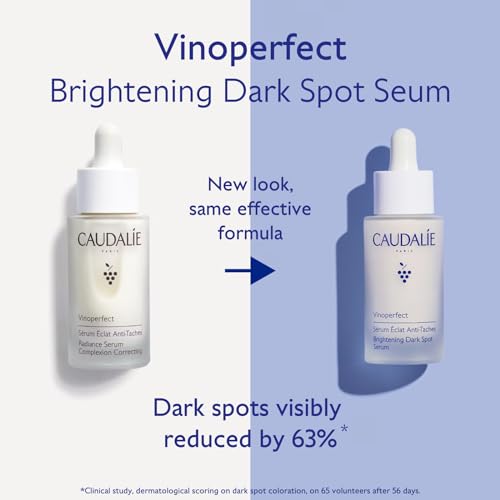 Caudalie Vinoperfect Brightening Dark Spot Serum, Dark Spot Corrector 62x More Effective than Vitamin C, Skin Brightening Serum with Viniferine, 1 Fl Oz