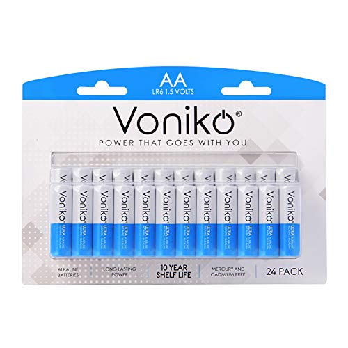 Voniko - Premium Grade AA Batteries - (12 Pack) - Alkaline Double A Battery - Ultra Long-Lasting, Leakproof 1.5v Batteries - 10-Year Shelf Life