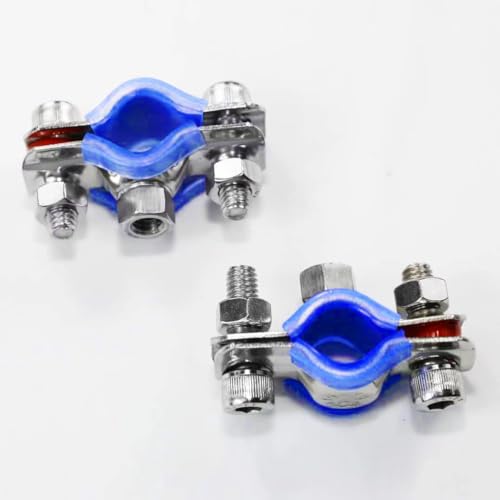 WYSIWYKA 2PCS 304 Stainless Steel Wall Ceiling Mount Pipe Supports, Split Ring Hanger for OD Pipe 60-65mm