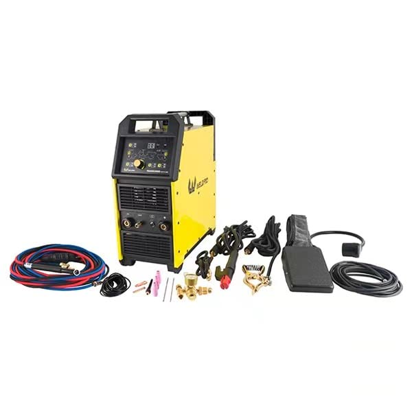 SP2004 Weldpro Digital TIG ACDC 250GD AC DC 250 Amp Tig/Stick Welder with Pulse Memory function Dual Voltage welding machine (Tig20WaterCooledTorchSet)