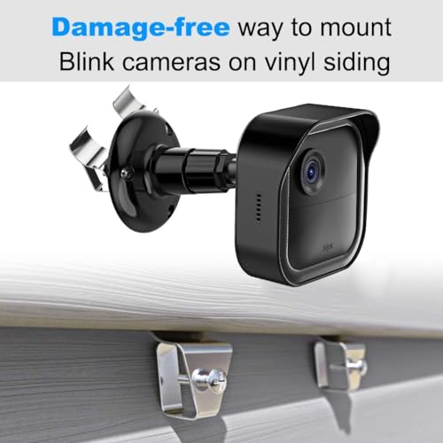 Blink Outdoor Vinyl Siding Mount with Waterproof Case, No-Hole Needed Mounting Bracket and Full Weather Proof Cover for All-New Blink Outdoor Security Camera System(3 Pack)