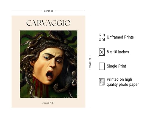 Poster Master Caravaggio Poster - Bacchus Print - Baroque Art - Greek Mythology Art - Portrait Art - God Of Wine Art - Fantasy Art - Classical Living Room or Office Decor, 24x32 Unframed Wall Art