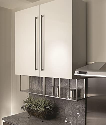 Richelieu Hardware BP71996195 Sanremo Collection 3 3/4-inch (96 mm) Center-to-Center Brushed Nickel Modern Cabinet and Drawer Pull Handle for Kitchen, Bathroom, and Furniture