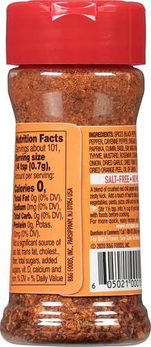 Dash Salt-Free Seasoning Blend, Extra Spicy, 2.5 Ounce