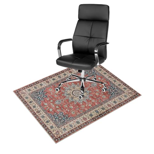 Anidaroel 36"x60" Home Office Chair Mat for Hardwood Floor, Desk Chair Mat for Hard Floors, Under Desk Rug for Rolling Chair, Computer Gaming Chair Mat Low Pile Carpet Floor Protector