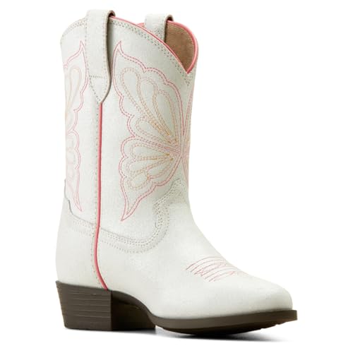 Ariat Unisex Child P28367_k_foo Western Boot, Distressed Ivory, 8.5 Big Kid US