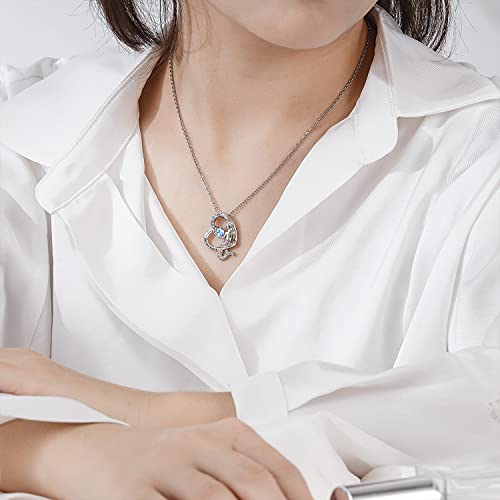 Tarsus Mermaid Necklace, Blue Little Mermaid Gifts Necklace Jewelry Stuff