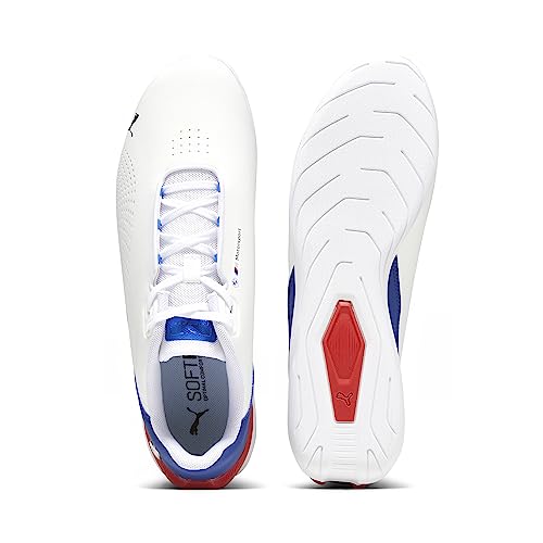 PUMA Men's BMW M MOTORSPORT DRIFT CAT DECIMA Sneaker, PUMA White-Pro Blue, 10.5