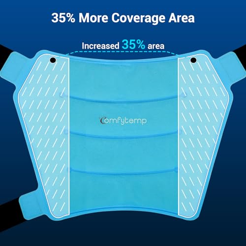 Comfytemp Large Hip Ice Pack Wrap for Sciatica, Hip Replacement, Fracture, Pain Relief, FSA HSA Eligible, Reusable Gel Ice Pack for Injuries, Cold Compression Hip Brace Physical Therapy Recovery Gifts