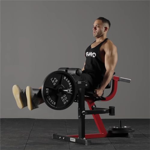 GMWD Leg Extension Machine, Leg Curl Machine, Lower Body Special Leg Machine, Adjustable Leg Exercise Bench with Plate Loaded, Leg Rotary Extension for Thigh, Home Gym Weight Machine(Black)