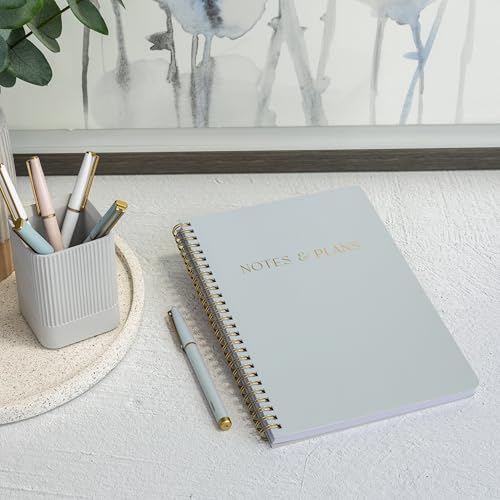 ZICOTO Beautiful Daily Planner And Notebook With Hourly Schedule - Aesthetic Spiral To do List Notepad to Easily Organize Your Tasks And Appointments - Stylish Book And School Or Office Supplies