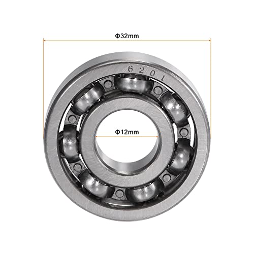 uxcell 6208 Deep Groove Ball Bearings 40mm Bore 80mm OD 18mm Thick CN Open Type Chrome Steel