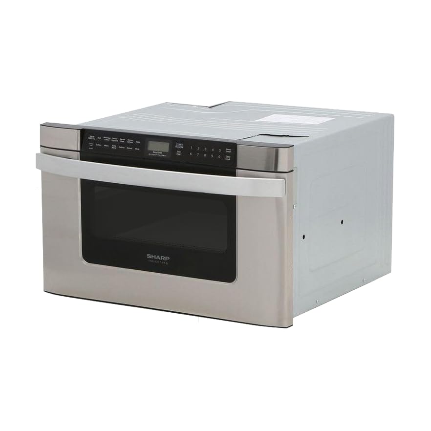 Sharp KB-6524PS 24-Inch Microwave Drawer Oven, 1.2 cu. ft., Stainless Steel