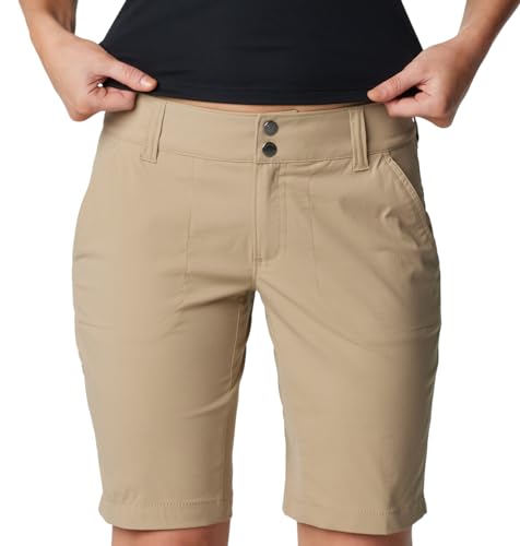 Columbia Women's Saturday Trail Long Short,British TAN,4