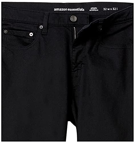 Amazon Essentials Men's Athletic-Fit Stretch Jean, Dark Khaki Brown, 31W x 30L