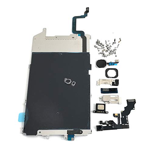 Screen LCD Metal Bracket Front Camera Flex Cable Small Parts Replacement for Iphone 6 Plus (Black)