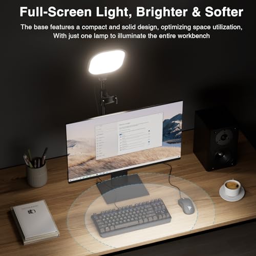 Zoom Lighting for Computer, Desk Lighting for Video Calls, 30 Light Models Adjustable Video Conference Light Webcam Lighting, Ring Light with Stand for Home Office CRI 97.8