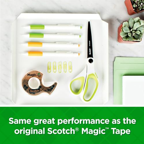 Scotch Magic Tape, Invisible, Home Office Supplies and Back to School Supplies for College and Classrooms, 6 Rolls with 6 Dispensers