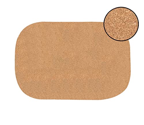 Dainty Home Navy Gold Agate Marble Rectangle Cork Placemats - Heat Resistant Placemats, Non-Slip, Easy Clean Placemats for Elegant Dining - 12"x18" Set of 2 - Perfect for Stylish, Modern Homes