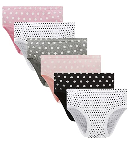 Family Feeling Kids Baby Panties Little Girls Assorted Underwear rainbow (Pack of 6) Size 2T 3T