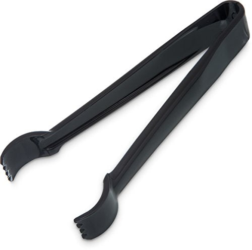Carlisle FoodService Products CFS Carly Salad Tong, 9" Salad Tong, Black, 1 Pack