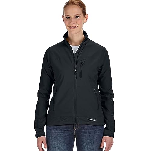 MARMOT Women's Tempo Jacket | Women's Soft Shell Jacket for Mild Summer and Fall Weather Hiking and Backpacking, Black, X-Small