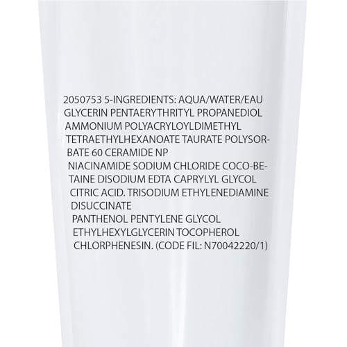 La Roche-Posay Toleriane Hydrating Gentle Face Cleanser | Hydrating Facial Cleanser With Niacinamide + Ceramides | Daily Face Wash For Dry Skin To Normal Skin | Sensitive Skin Tested | Fragrance Free