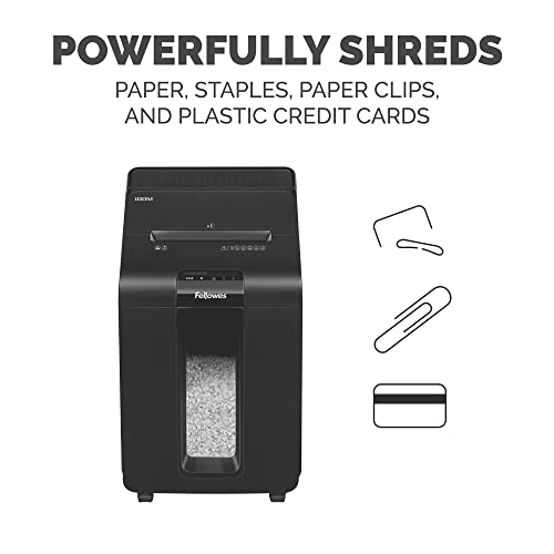 Fellowes AutoMax Micro-Cut 100M Commercial Office Auto Feed 2-in-1 Paper Shredder with 100-Sheet Capacity