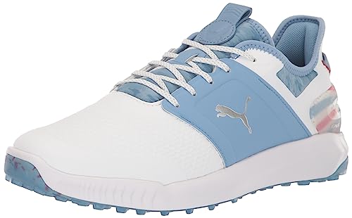 Puma Golf NA Men's Ignite Elevate Volition Sneaker, Puma White-Allure, 7