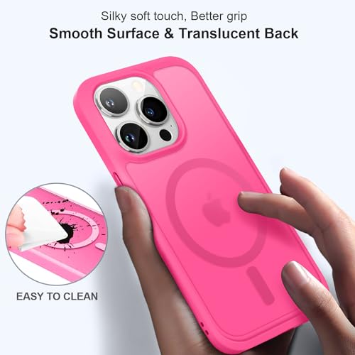 Vooii for iPhone 13 Pro Phone Case, iPhone 13 Pro Magnetic Case [Compatible with Magsafe] Translucent Matte Shockproof Women Men Girl Protective Case Cover for iPhone 13 Pro 6.1", Midnight Green