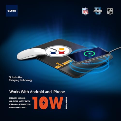 SOAR NCAA Wireless Charging Mouse Pad, Virginia Tech Hokies