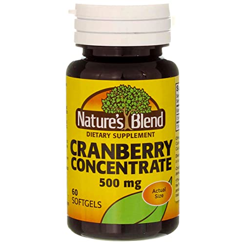 Nature's Blend Cranberry Concentrate 500 mg Soft Gels - 60 ct, Pack of 2