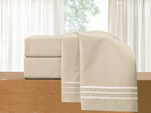 Elegant Comfort 1500 Thread Count Embroidered Egyptian Quality Luxurious Silky Soft WRINKLE & FADE RESISTANT 2-Piece Pillowcase, Standard/Queen Size, Pink