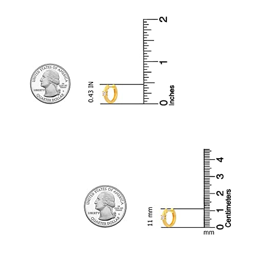 Chunky Hoop Earrings for Women 925 Sterling Silver Huggie Hoops Cartilage Earrings Small Lightweight Thick Silver Hoop Cubic Zirconia Earrings Jewelry
