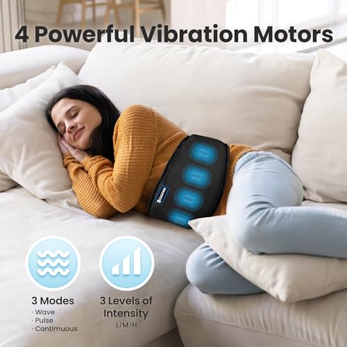 COMFIER Cordless Heating Pad for Back Pain Relief,Lower Back Massaager with Heat, Heat Pads for Back,Cramps,Lumbar,Abdominal,Leg, Arthritic Pain, Father's Day Gifts from Kids