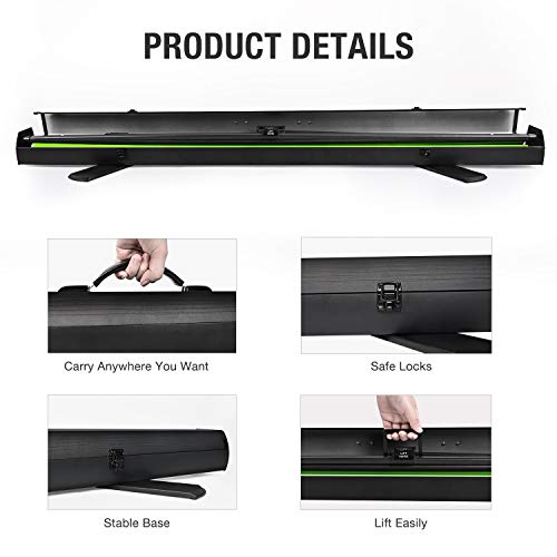 Yesker Upgrade Green Screen 73.2x77.5 inch Wider 180cmx 196cm Background Collapsible Chromakey Photo Backdrop Portable Pull Up with Aluminium Base Wrinkle-Resistant Fabric for Video Studio Live Game