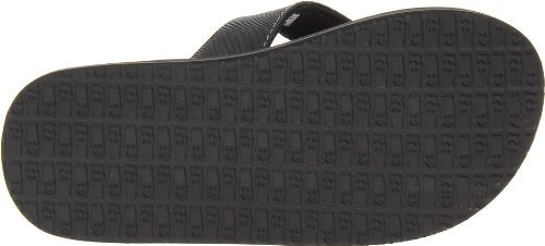 Sanuk Kids Root Beer Cozy Flip Flop (Toddler/Little Kid/Big Kid), Black, 7/8 M US Toddler