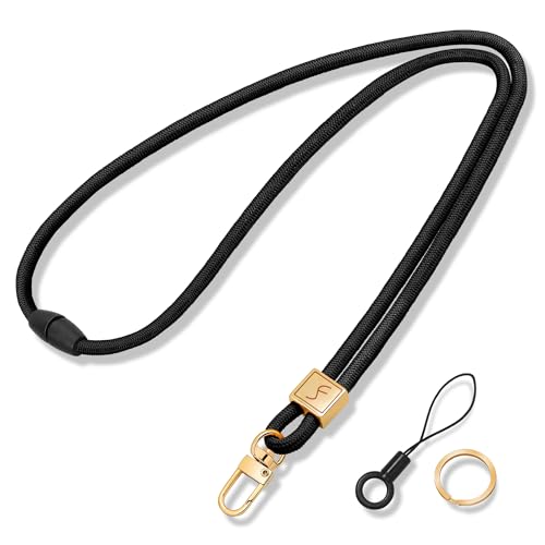 Fishent Lanyard, Cute Neck Lanyards for Keys ID Badges Holder Teacher Lanyard, Keychain Key Lanyard with Safety Breakaway Buckle for Women Men Car Key Phone Wallet Whistle (Pink)