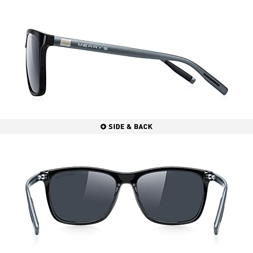 MERRY'S Unisex Polarized Aluminum Sunglasses Vintage Sun Glasses For Men/Women S8286